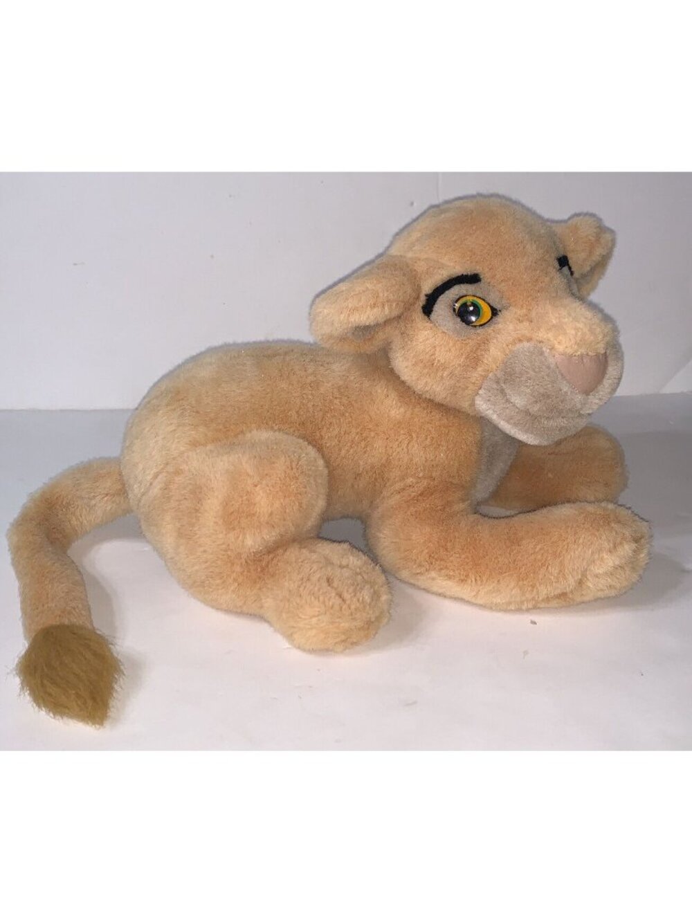 Vtg Walt Disney World Lion King Nala Plush Laying Green Eyes